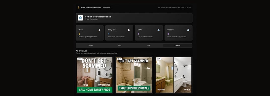 Shareable Campaigns Interface - Secure campaign sharing platform